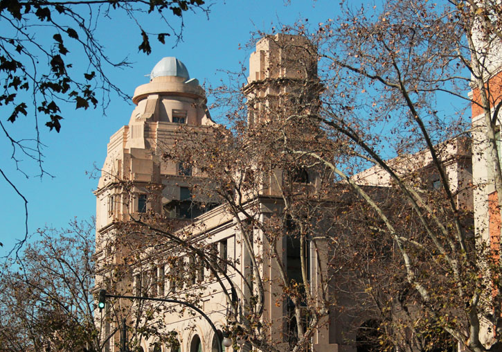 Edificio de Rectorado de la Universitat de Valencia.